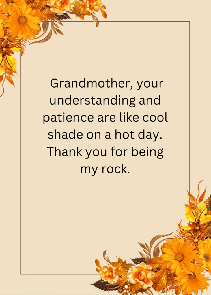 Thank you for being my rock."