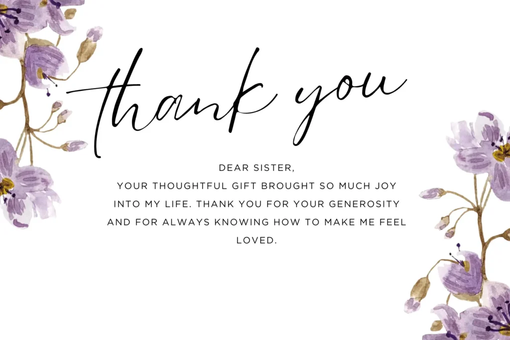 thank you dear sister