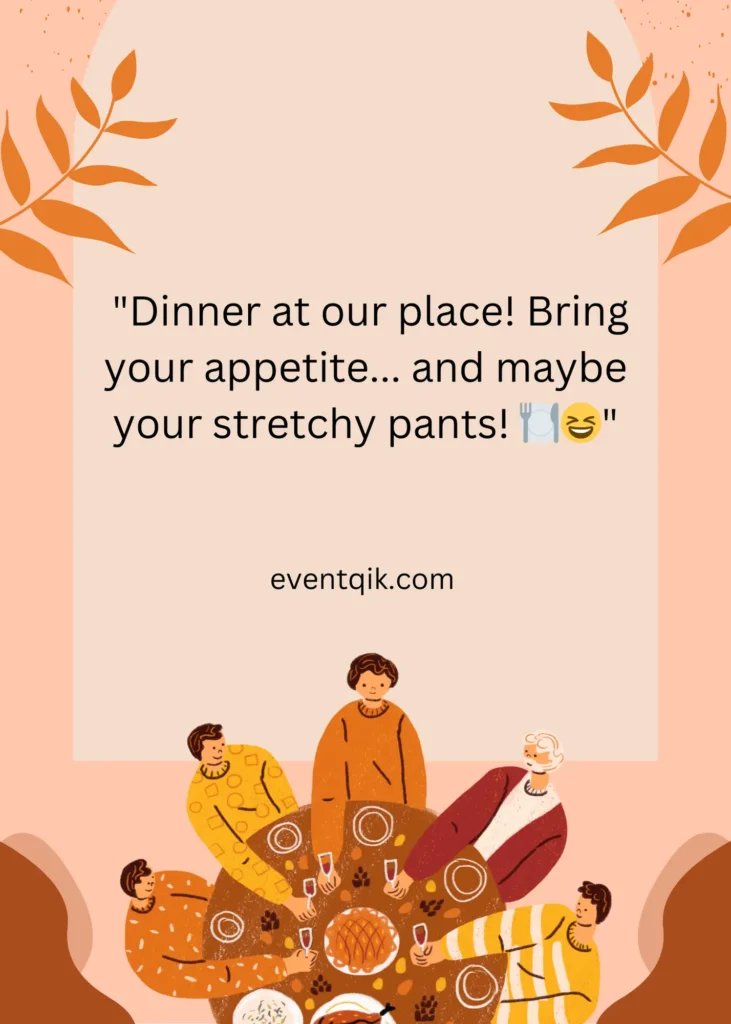 Funny dinner invitation wordings